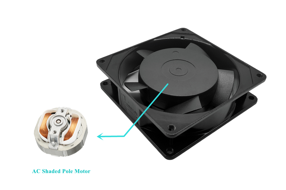 AC Shaded Pole Induction Motor Exhaust Cooling Fan