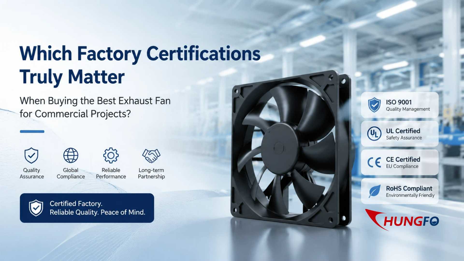 ¿Qué certificaciones de fábrica son realmente importantes al comprar el mejor ventilador extractor para proyectos comerciales?