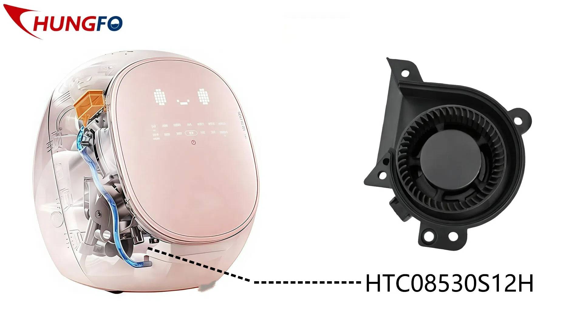 [Participación diaria de la fábrica] Registro de aplicación del ventilador Chungfo en una mini lavadora-secadora para madres y bebés de 0,5 kg