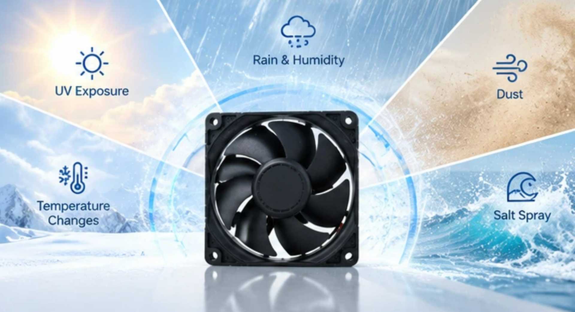 ¿Cómo puede proteger un ventilador de refrigeración de aire para exteriores de la degradación del sello impermeable IP68?